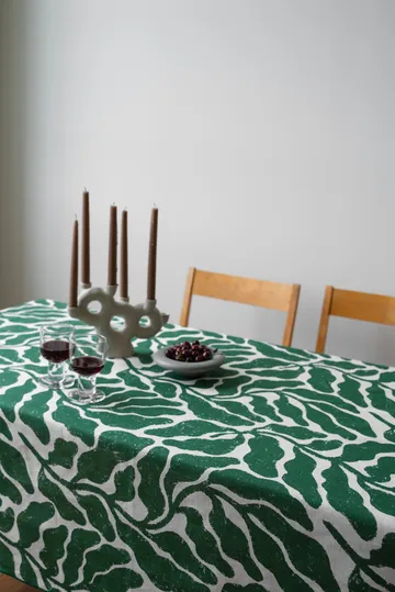 Leaves bordduk - Green, 149x250 cm - Fine Little Day