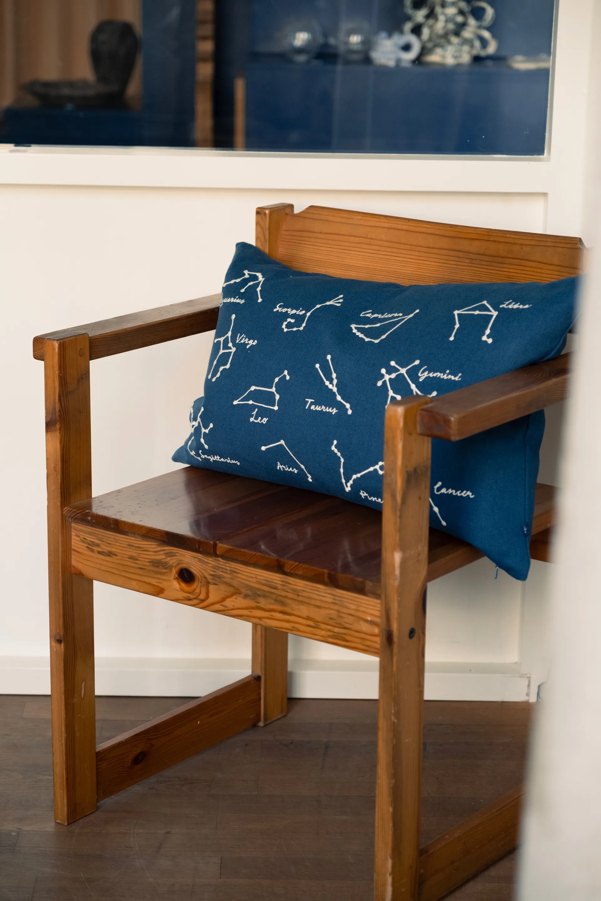 Stjernetegn putetrekk 38x58 cm, Blue-White Fine Little Day