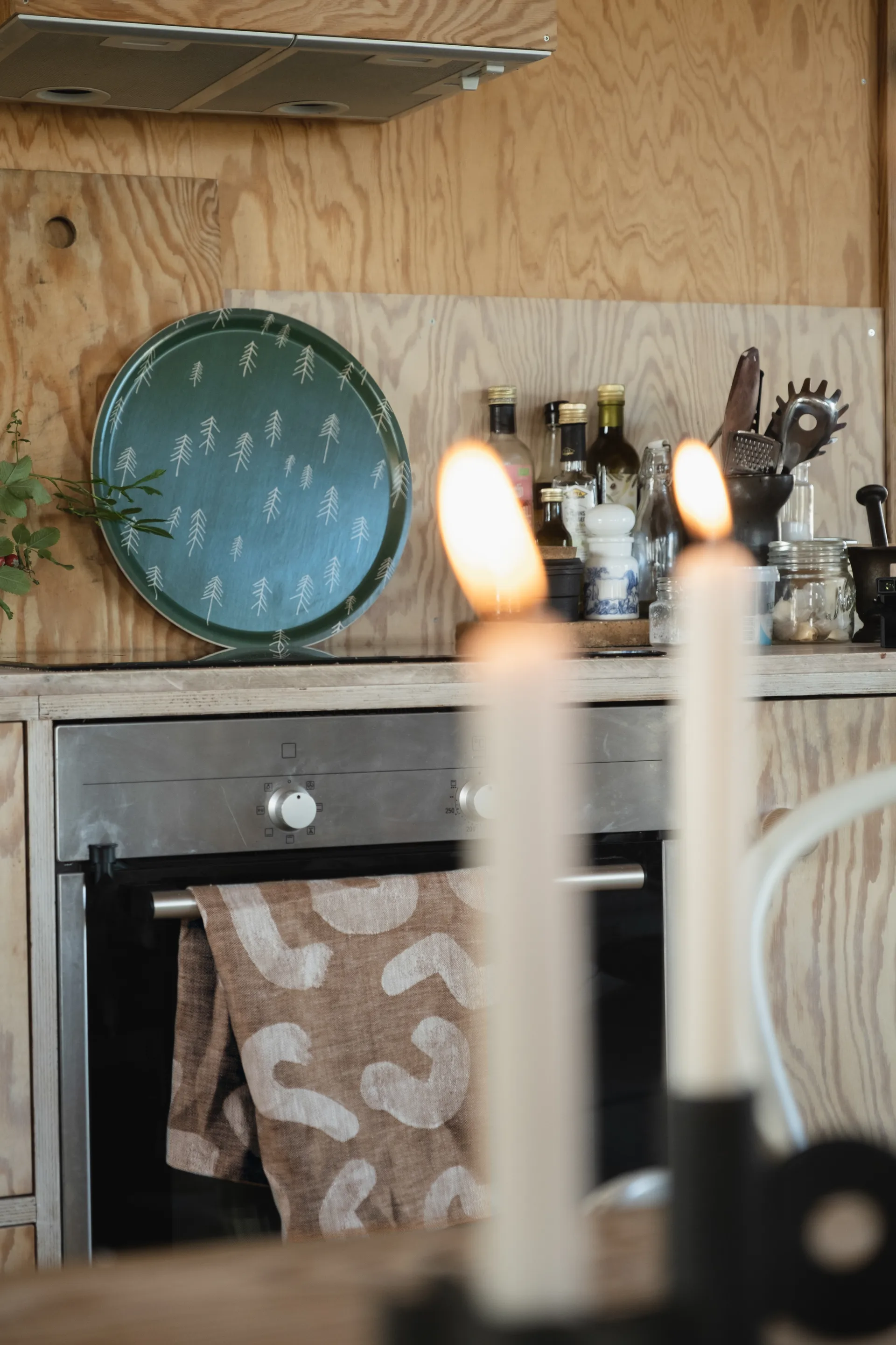 Tall brett Ø 38 cm, Grønn-nude Fine Little Day