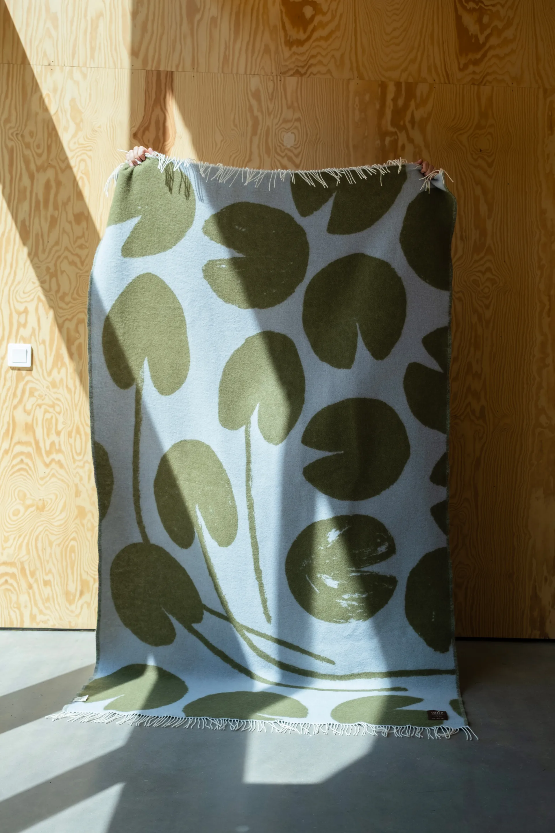 Water lilies pledd 130x220 cm, Blue-green Fine Little Day