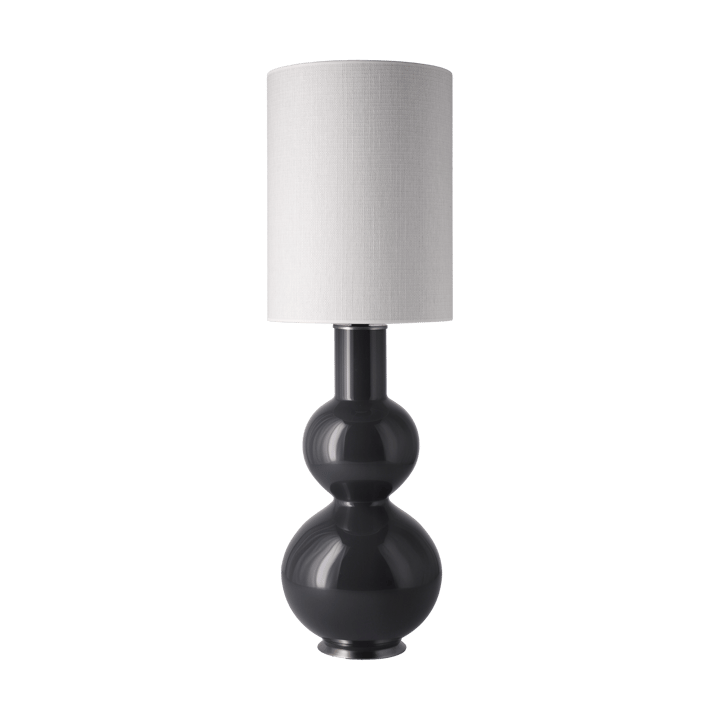 Augusta bordlampe grå lampefot - Babel Beige L - Flavia Lamps
