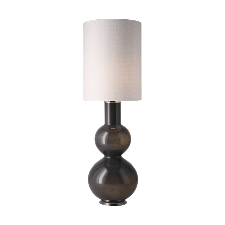 Augusta bordlampe grå lampefot, Babel Beige L Flavia Lamps