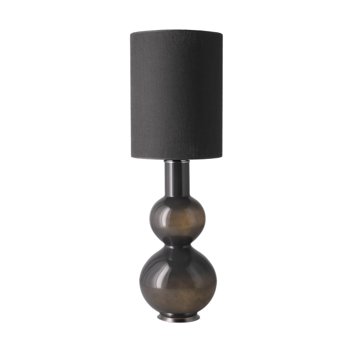 Augusta bordlampe grå lampefot, Lino Negro L Flavia Lamps