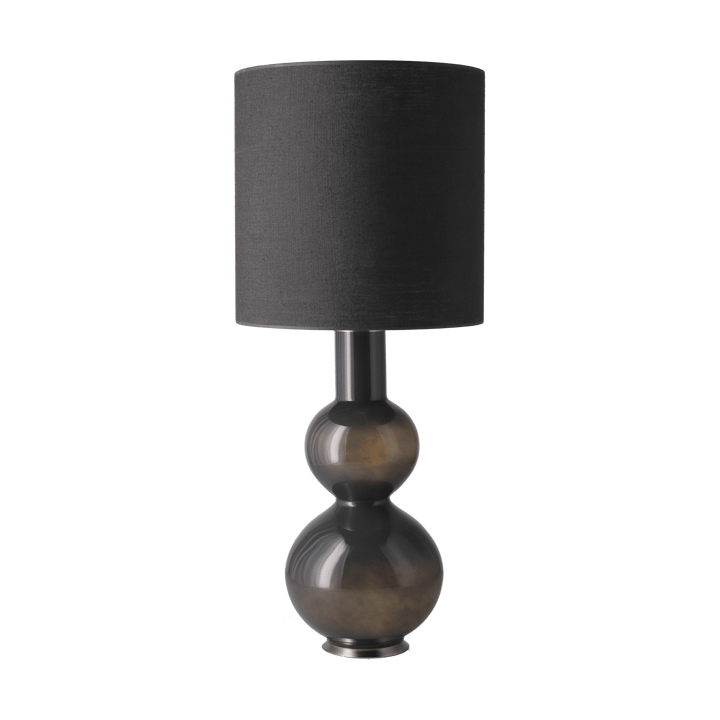 Augusta bordlampe grå lampefot, Lino Negro M Flavia Lamps