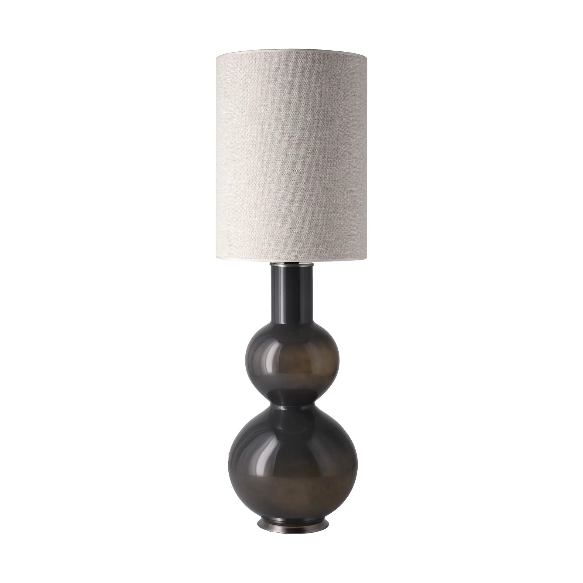 Augusta bordlampe grå lampefot, London Beige L Flavia Lamps