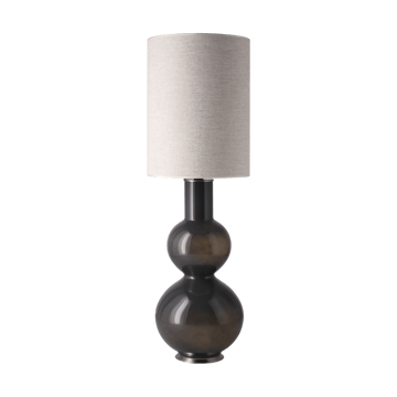 Augusta bordlampe grå lampefot - London Beige L - Flavia Lamps