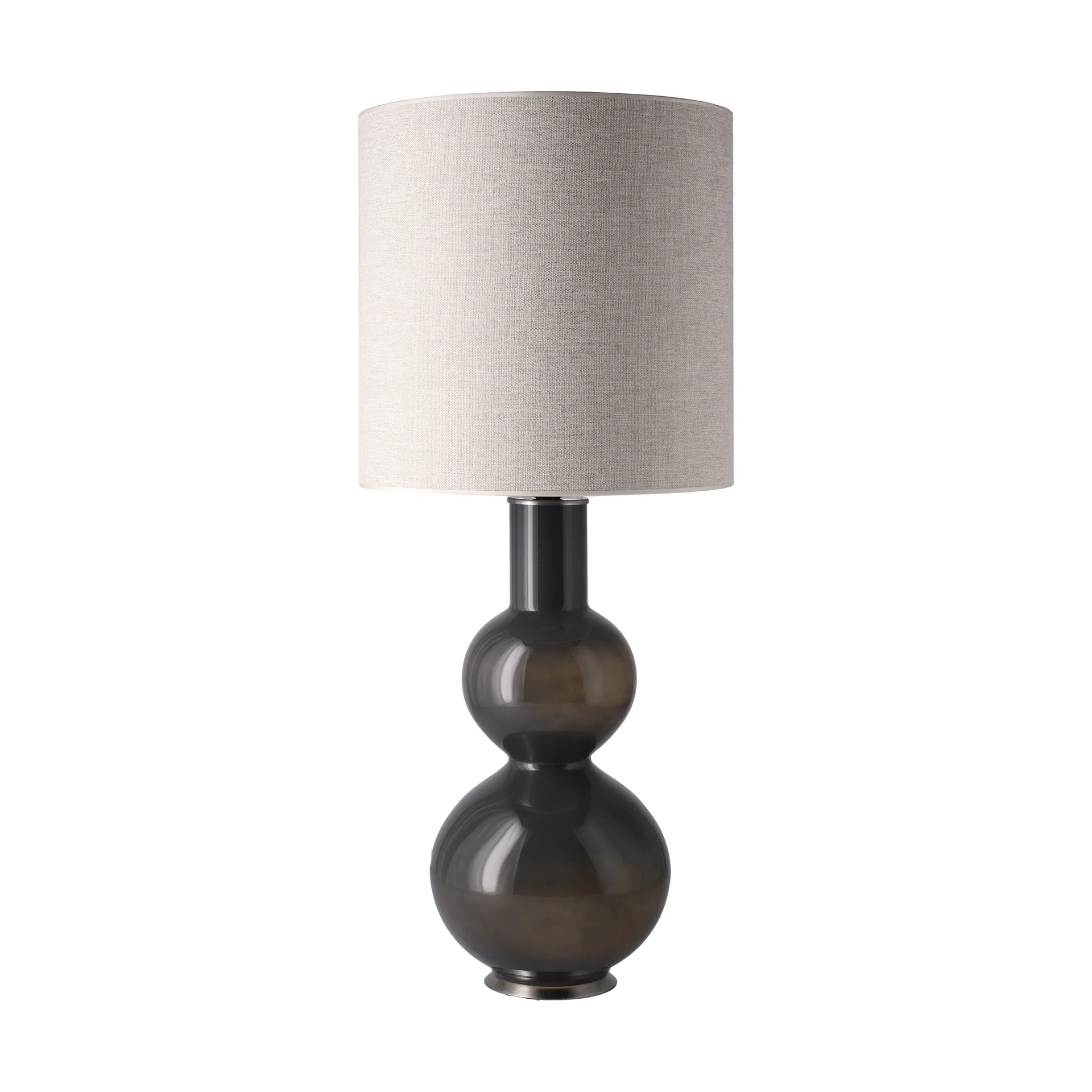 Augusta bordlampe grå lampefot, London Beige M Flavia Lamps