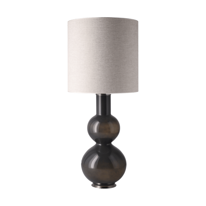 Augusta bordlampe grå lampefot, London Beige M Flavia Lamps