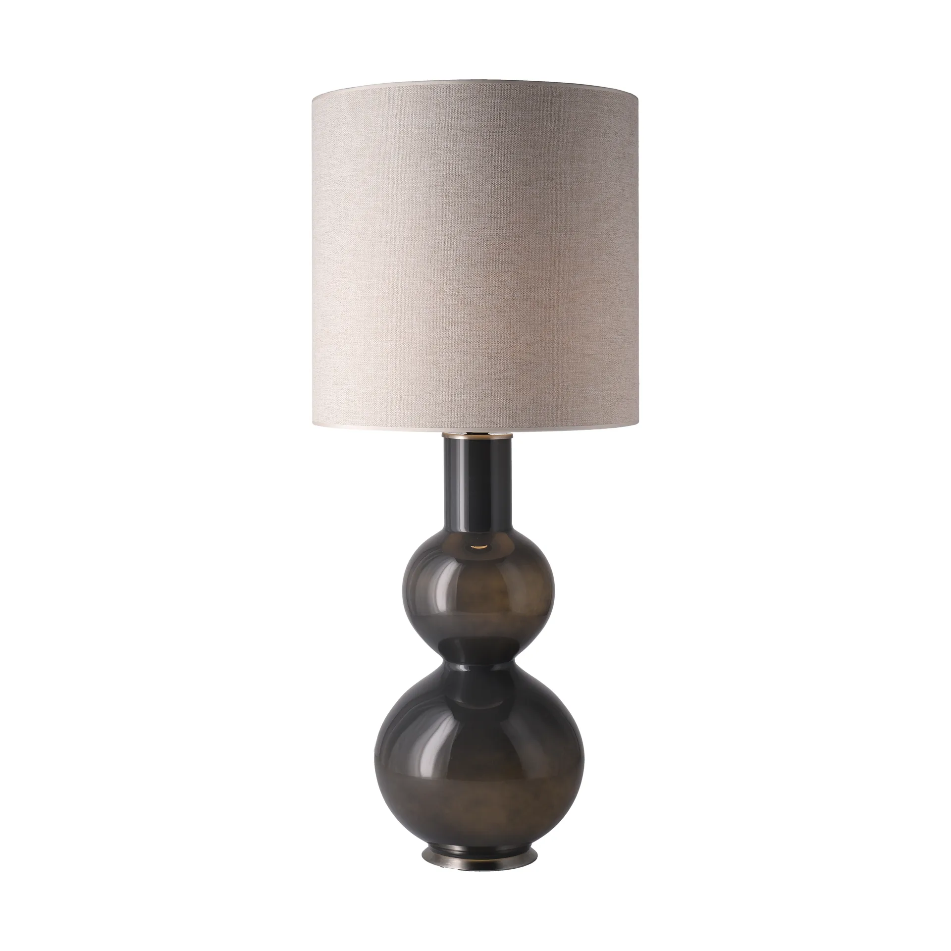 Augusta bordlampe grå lampefot, London Beige M Flavia Lamps