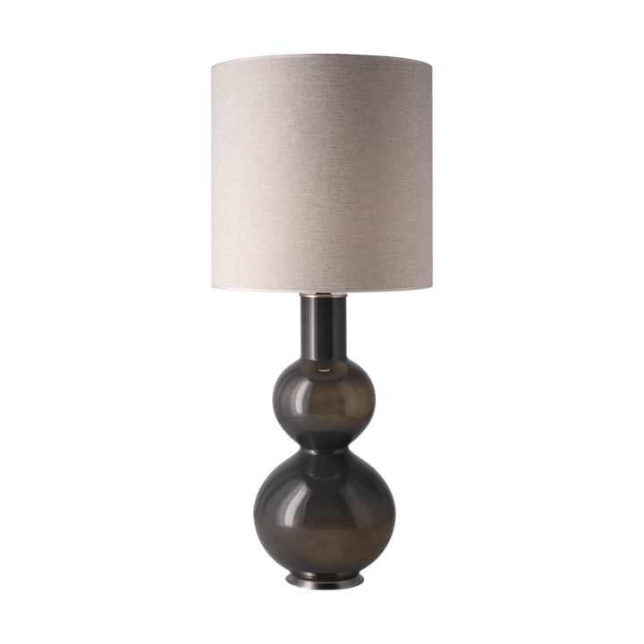 Augusta bordlampe grå lampefot, London Beige M Flavia Lamps