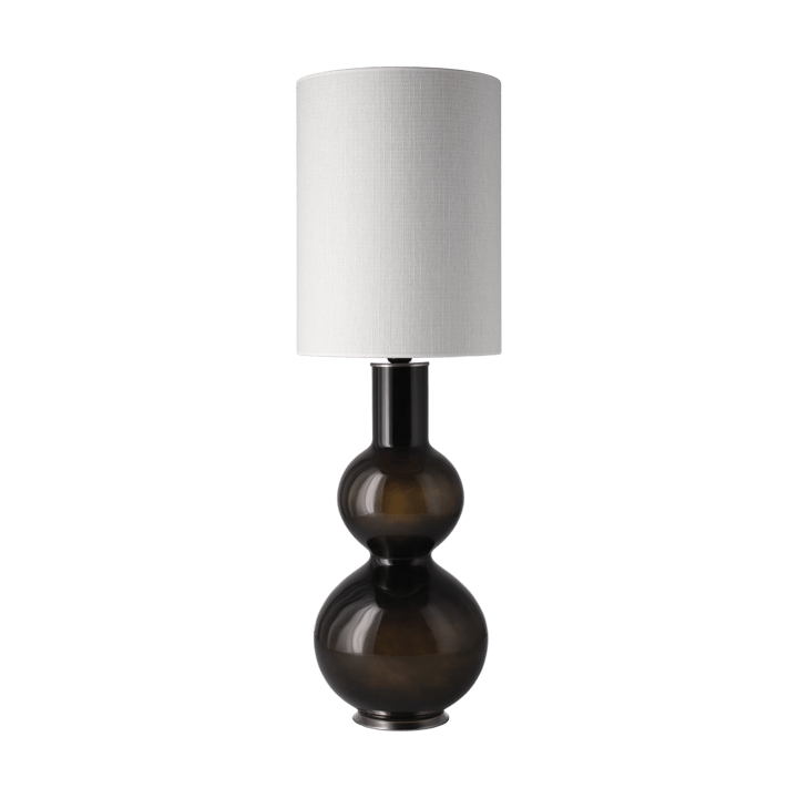 Augusta bordlampe svart lampefot, Babel Beige L Flavia Lamps