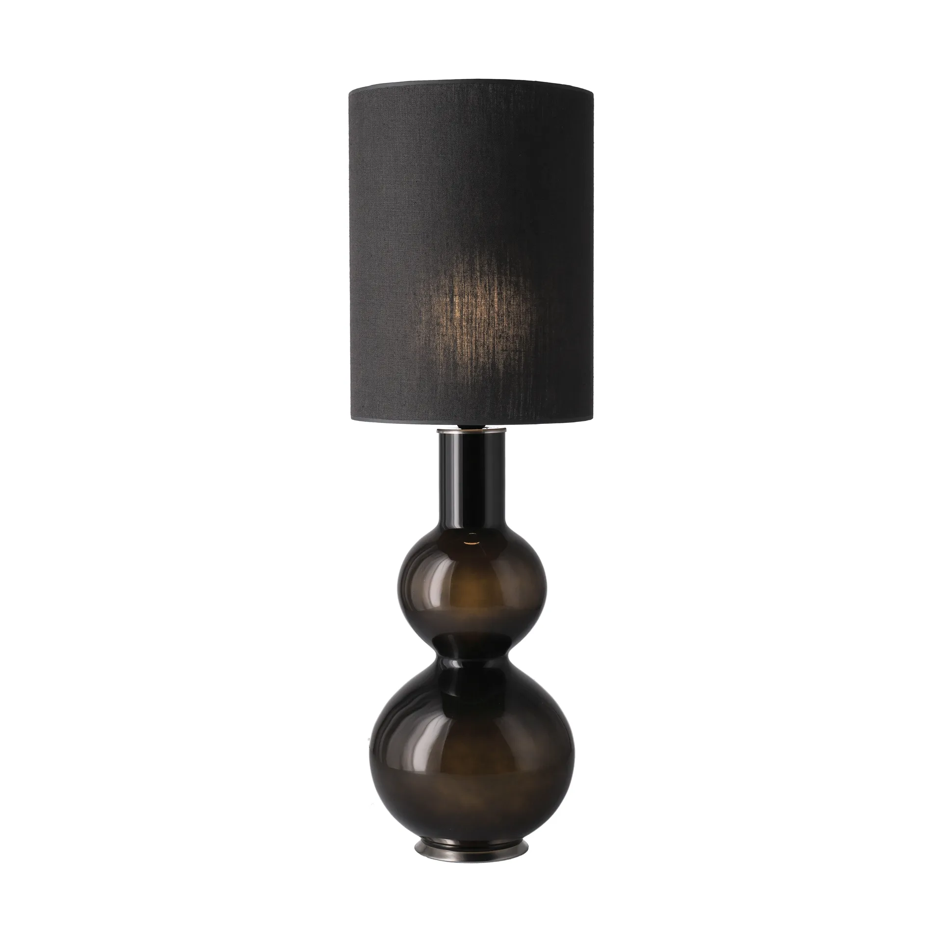 Augusta bordlampe svart lampefot, Lino Negro L Flavia Lamps