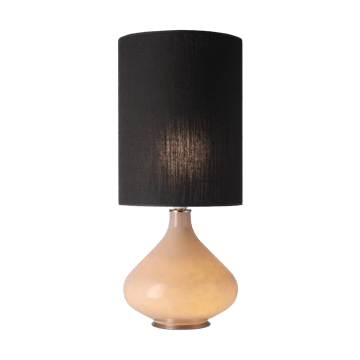 Flavia bordlampe beige lampefot - Lino Negro L - Flavia Lamps