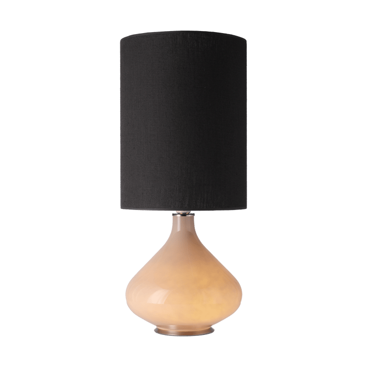 Flavia bordlampe beige lampefot, Lino Negro L Flavia Lamps