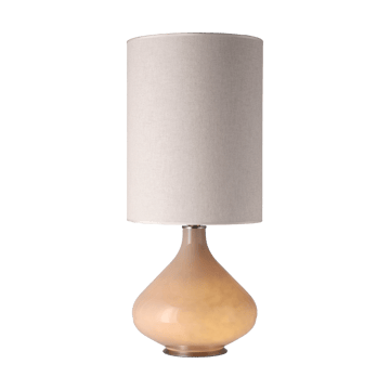 Flavia bordlampe beige lampefot - Milano Tostado L - Flavia Lamps