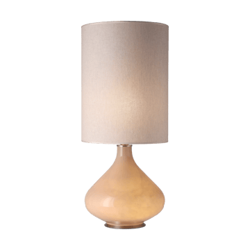 Flavia bordlampe beige lampefot - Milano Tostado L - Flavia Lamps