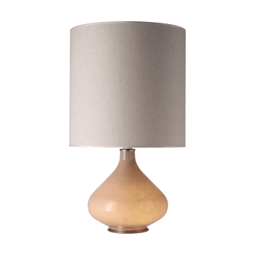 Flavia bordlampe beige lampefot - Milano Tostado M - Flavia Lamps