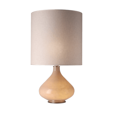 Flavia bordlampe beige lampefot - Milano Tostado M - Flavia Lamps