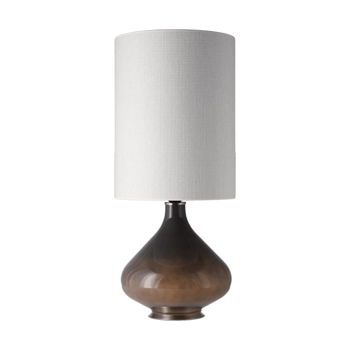 Flavia bordlampe grå lampefot, Babel Beige L Flavia Lamps