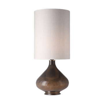 Flavia bordlampe grå lampefot - Babel Beige L - Flavia Lamps