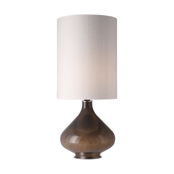 Flavia bordlampe grå lampefot, Babel Beige L Flavia Lamps
