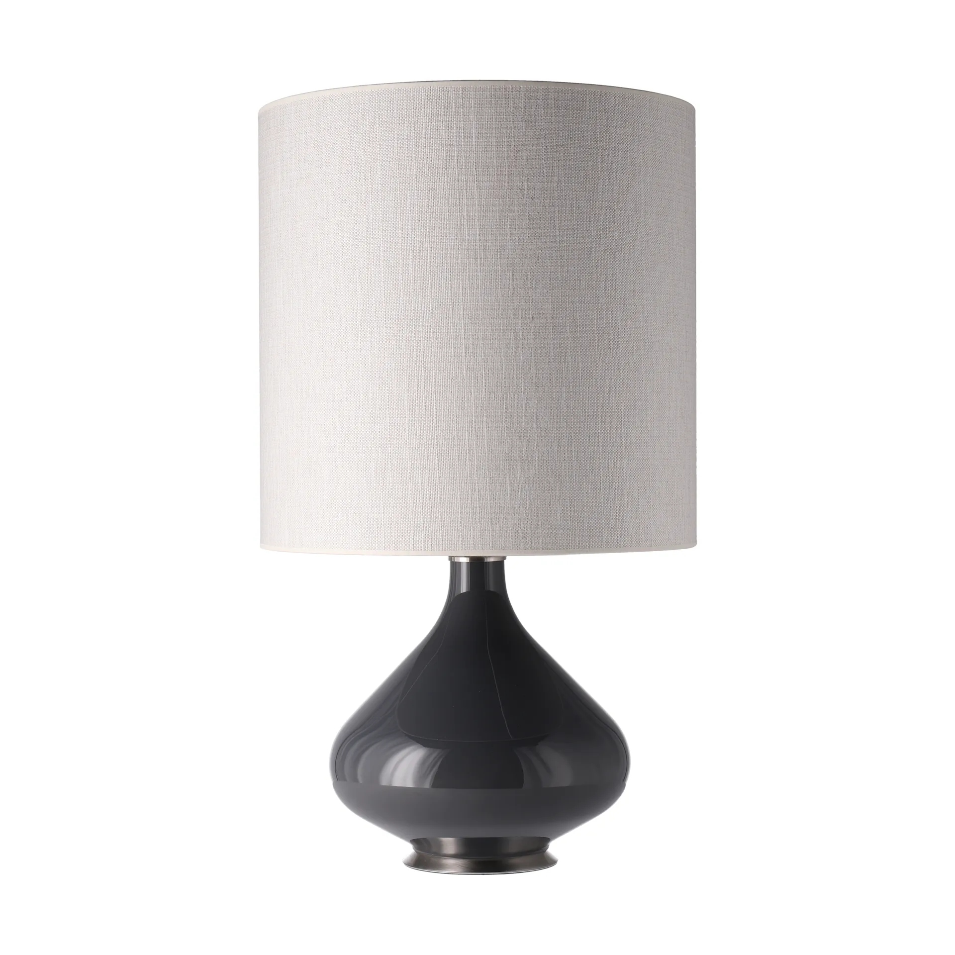 Flavia bordlampe grå lampefot, Babel Beige M Flavia Lamps