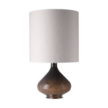Flavia bordlampe grå lampefot - Babel Beige M - Flavia Lamps
