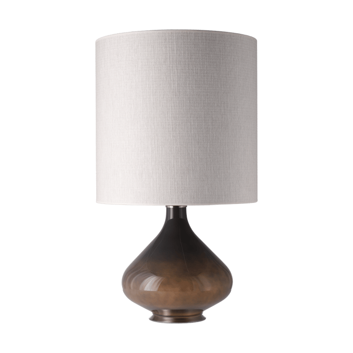 Flavia bordlampe grå lampefot, Babel Beige M Flavia Lamps
