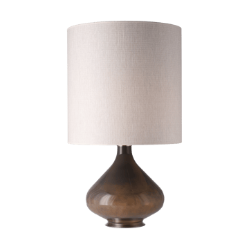 Flavia bordlampe grå lampefot - Babel Beige M - Flavia Lamps