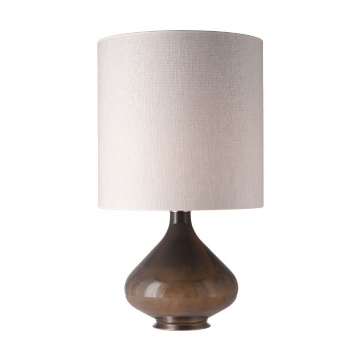 Flavia bordlampe grå lampefot, Babel Beige M Flavia Lamps