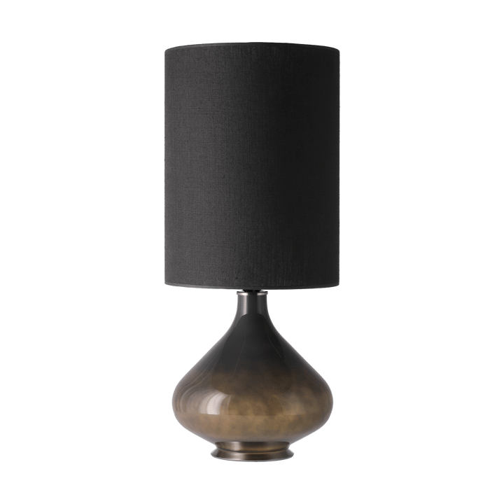 Flavia bordlampe grå lampefot, Lino Negro L Flavia Lamps