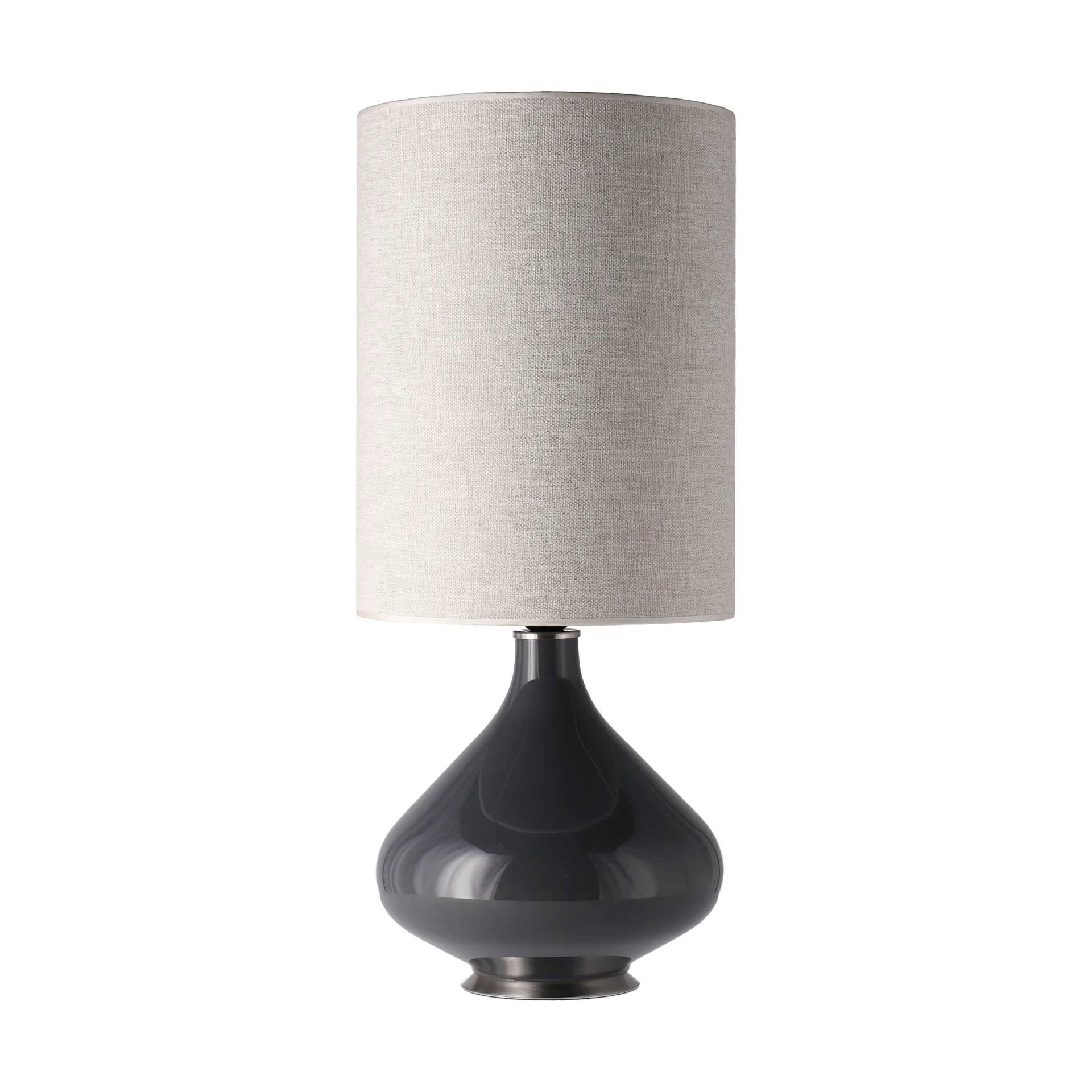 Flavia bordlampe grå lampefot, London Beige L Flavia Lamps