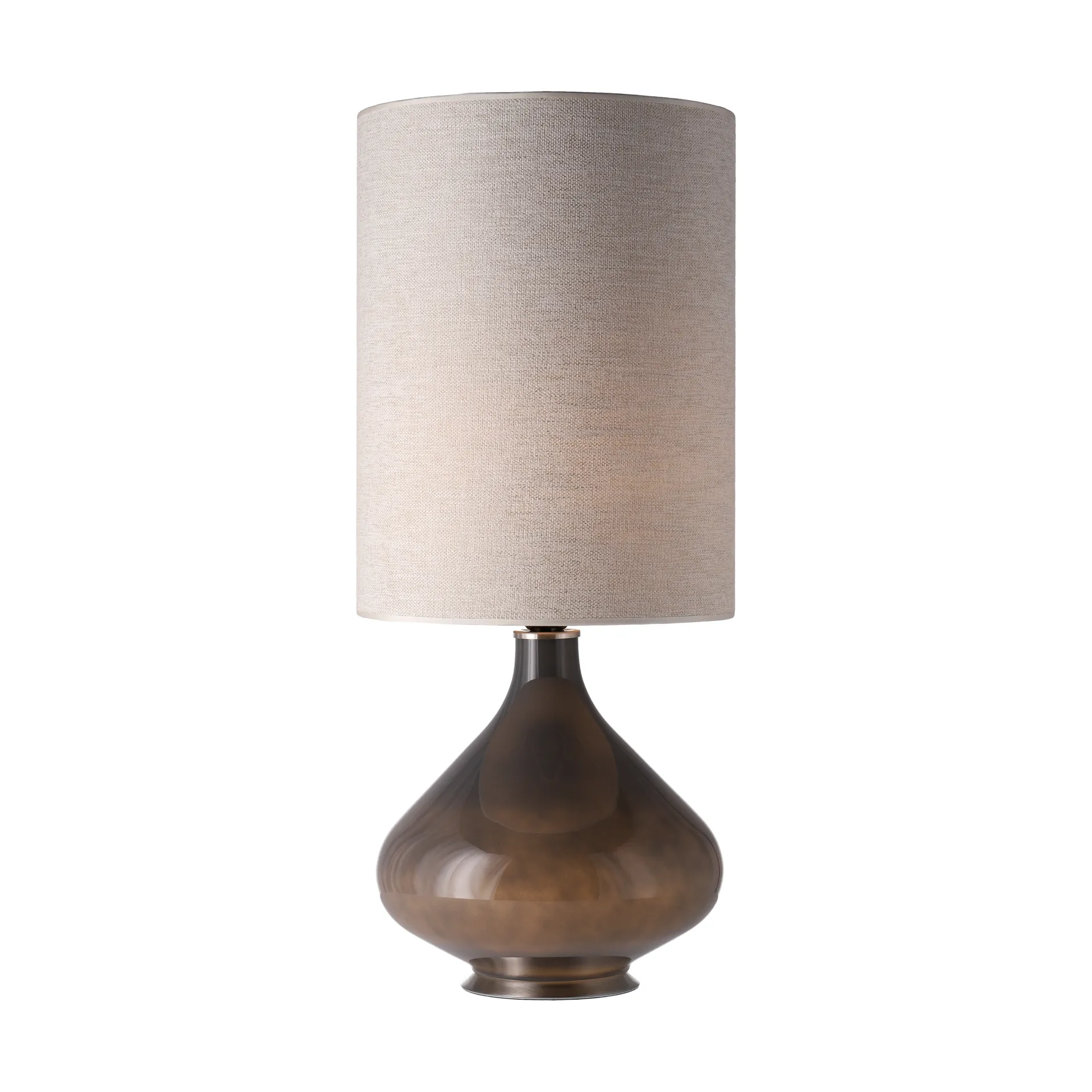 Flavia bordlampe grå lampefot, London Beige L Flavia Lamps