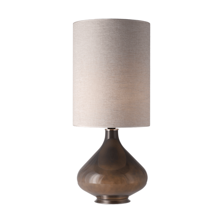 Flavia bordlampe grå lampefot, London Beige L Flavia Lamps