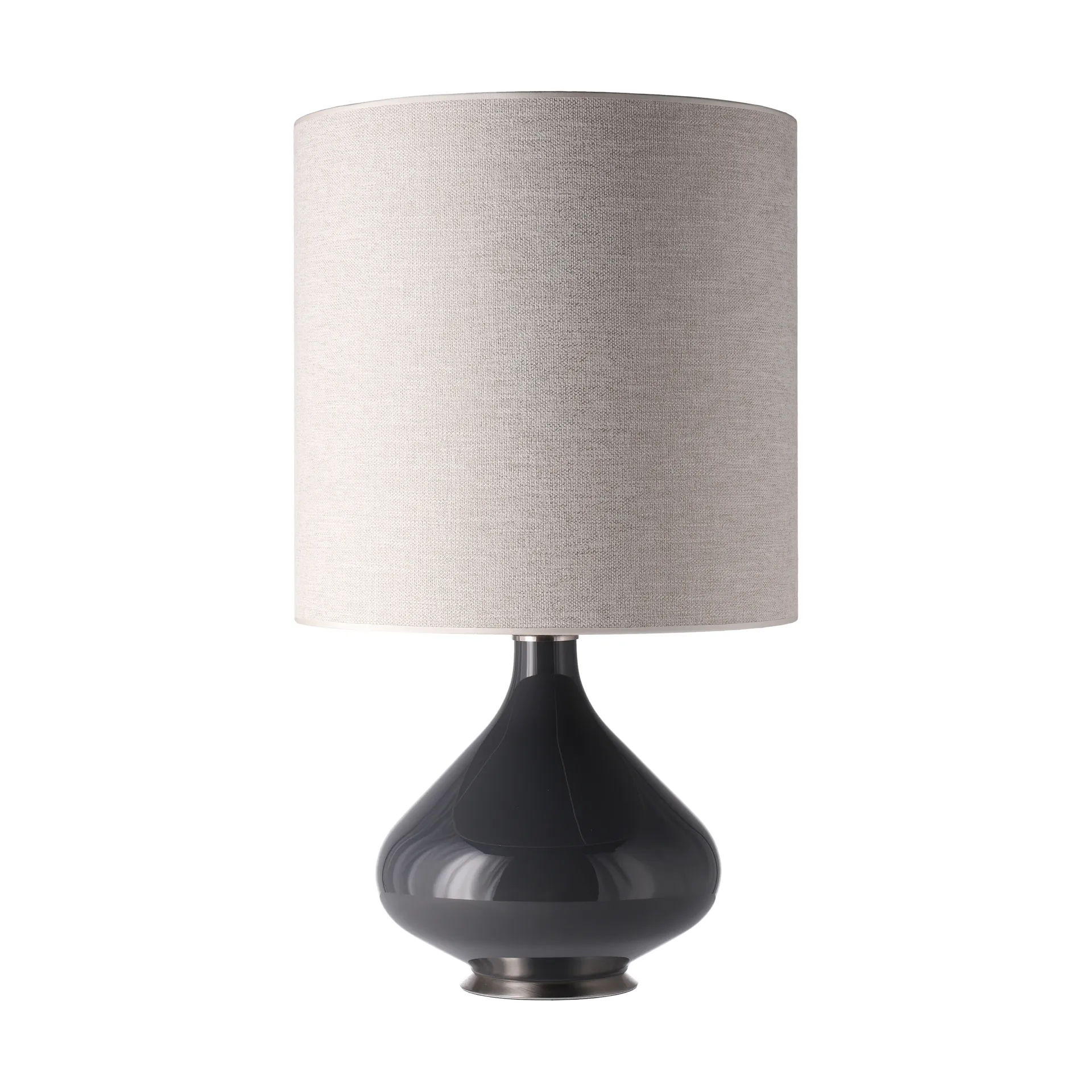 Flavia bordlampe grå lampefot, London Beige M Flavia Lamps