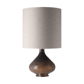 Flavia bordlampe grå lampefot - London Beige M - Flavia Lamps