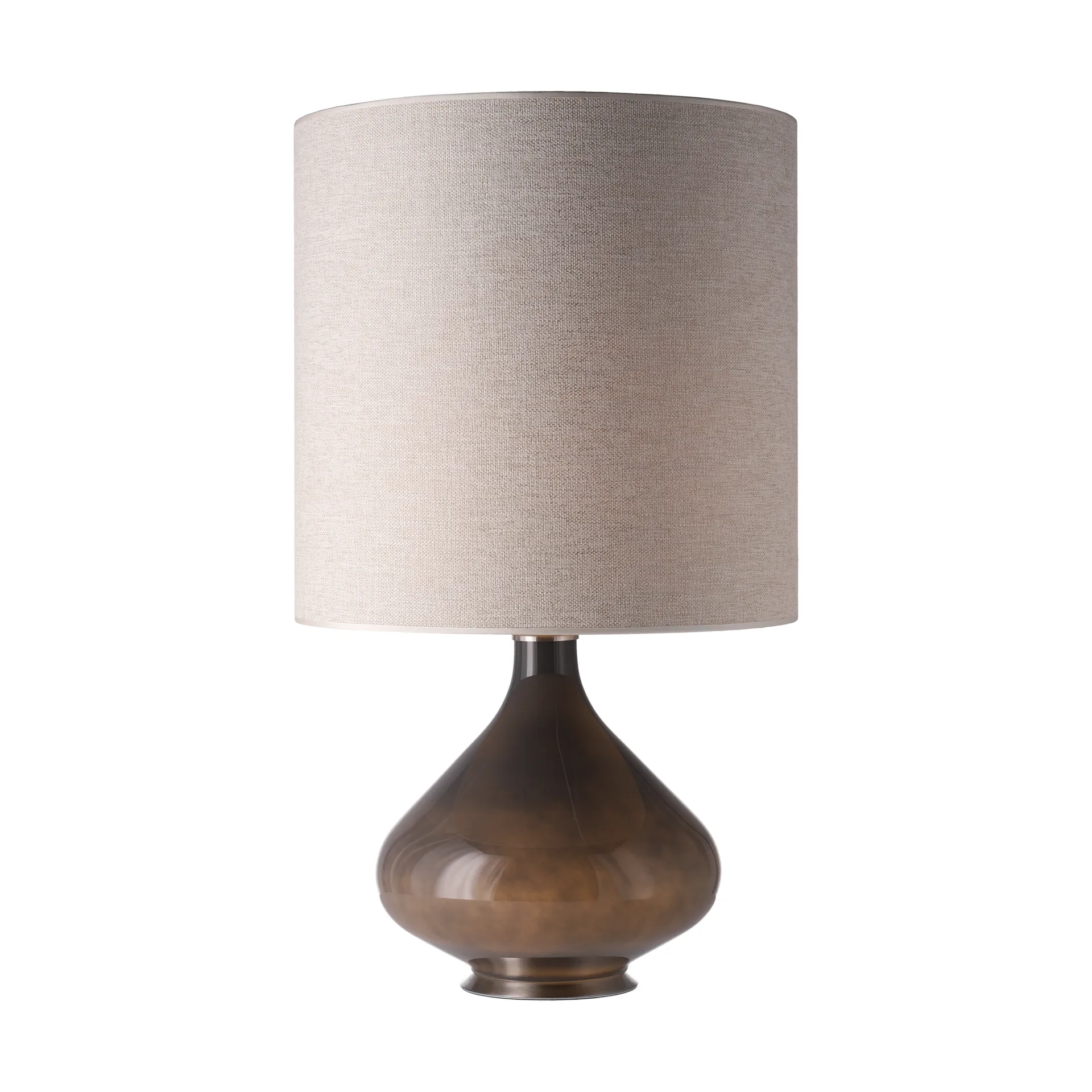 Flavia bordlampe grå lampefot, London Beige M Flavia Lamps