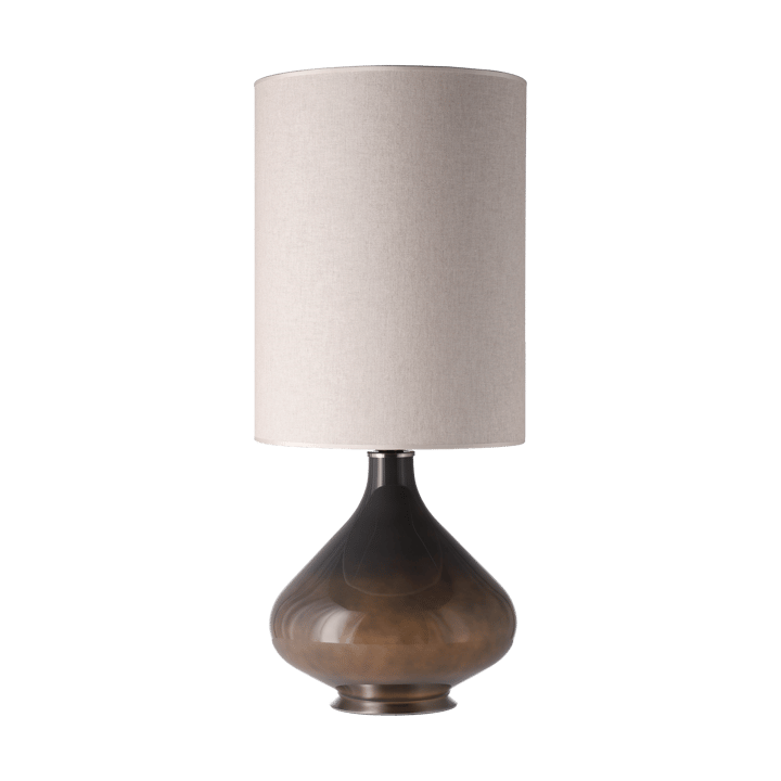 Flavia bordlampe grå lampefot, Milano Tostado L Flavia Lamps