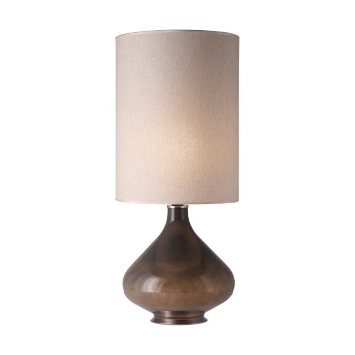 Flavia bordlampe grå lampefot, Milano Tostado L Flavia Lamps
