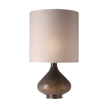 Flavia bordlampe grå lampefot - Milano Tostado M - Flavia Lamps