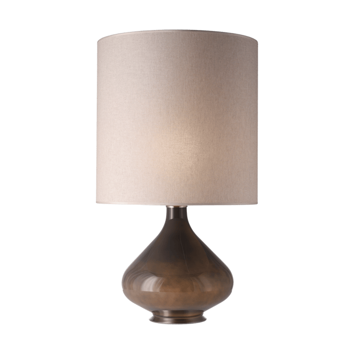 Flavia bordlampe grå lampefot, Milano Tostado M Flavia Lamps
