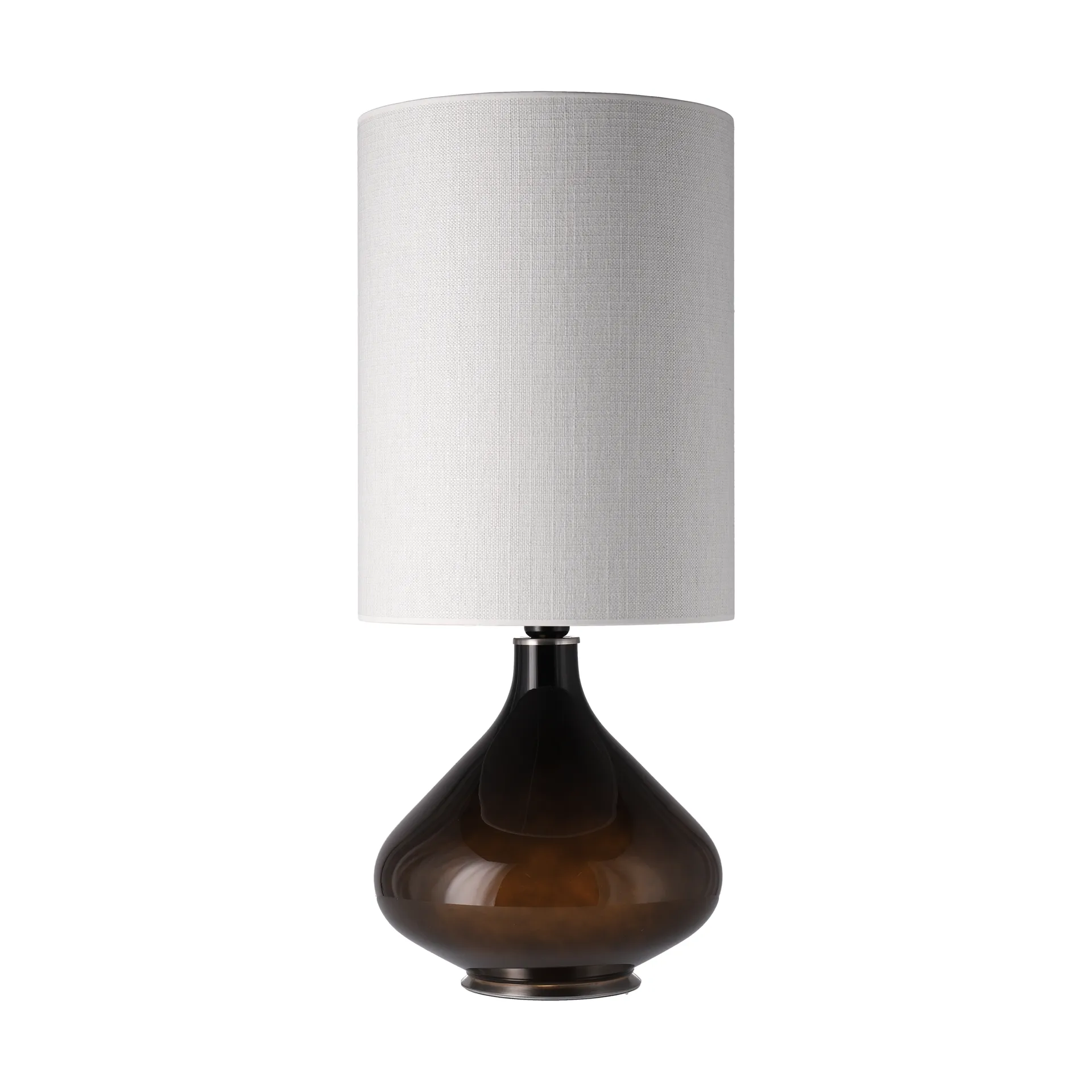 Flavia bordlampe svart lampefot, Babel Beige L Flavia Lamps