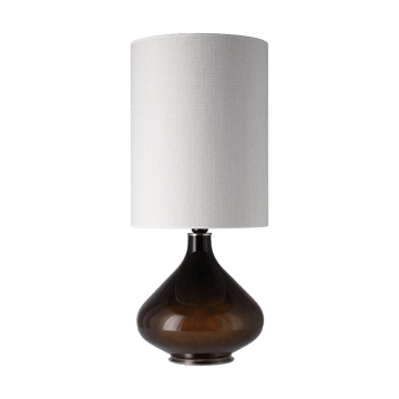 Flavia bordlampe svart lampefot - Babel Beige L - Flavia Lamps