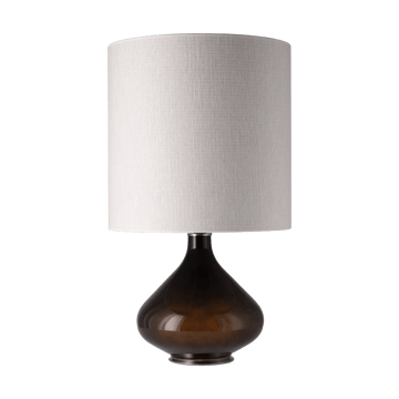 Flavia bordlampe svart lampefot - Babel Beige M - Flavia Lamps
