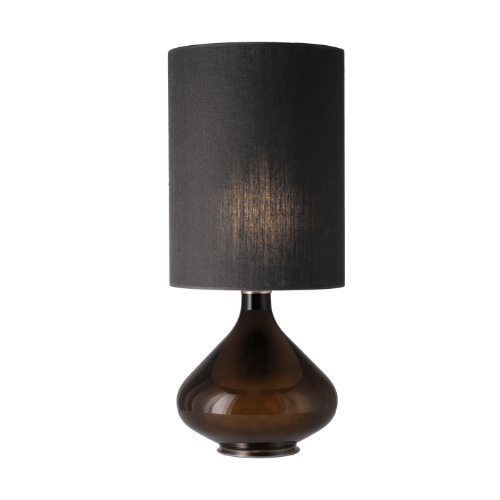 Flavia bordlampe svart lampefot, Lino Negro L Flavia Lamps