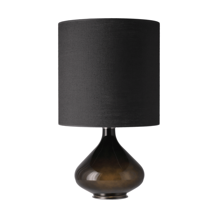 Flavia bordlampe svart lampefot, Lino Negro M Flavia Lamps