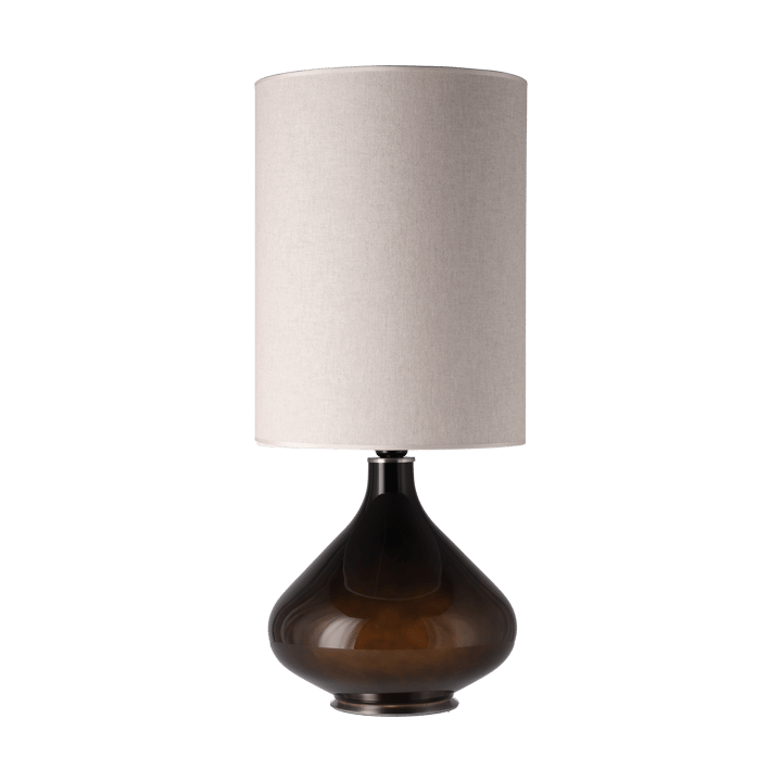 Flavia bordlampe svart lampefot, Milano Tostado L Flavia Lamps