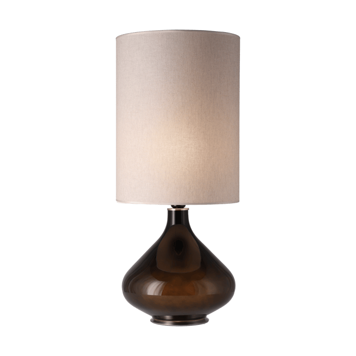 Flavia bordlampe svart lampefot, Milano Tostado L Flavia Lamps