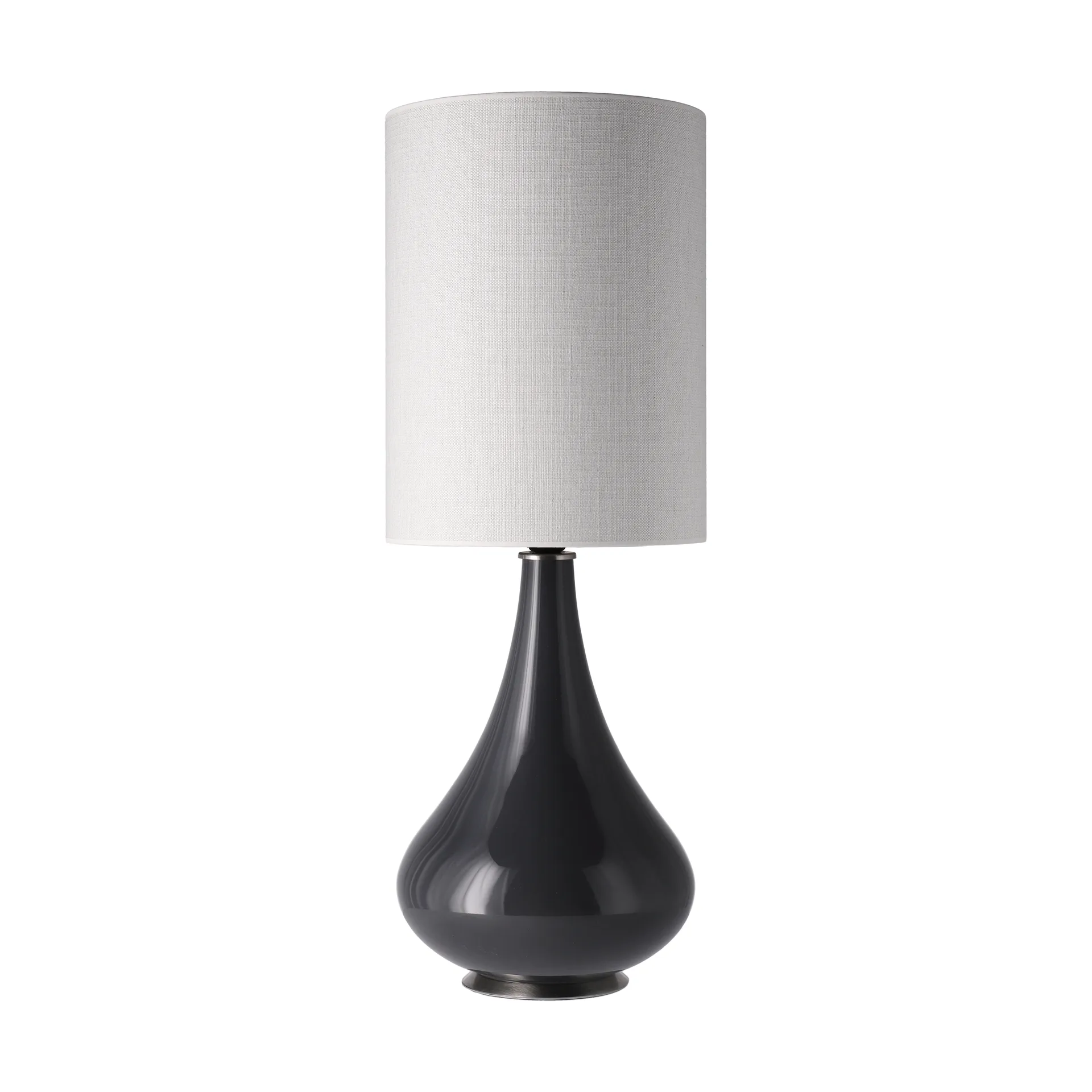 Renata bordlampe grå lampefot, Babel Beige L Flavia Lamps