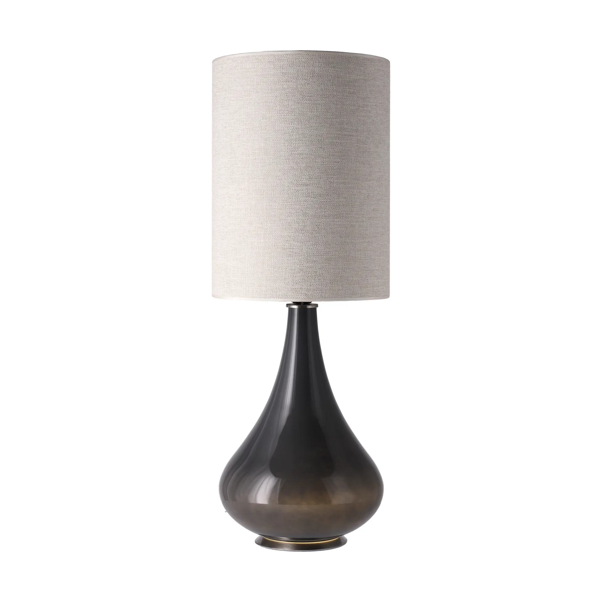 Renata bordlampe grå lampefot, London Beige L Flavia Lamps